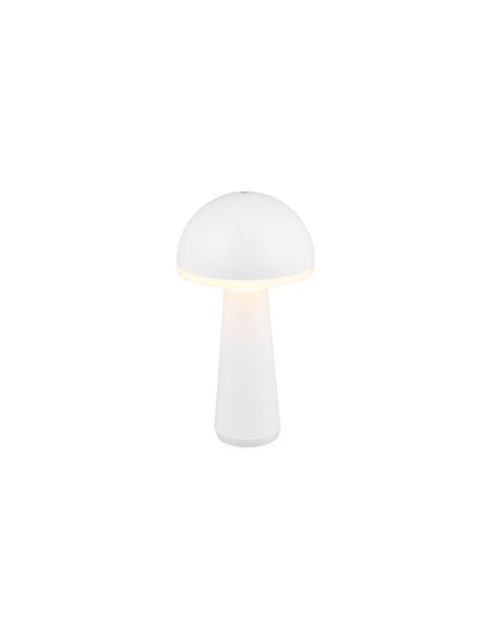 Lámpara Sobremesa Estilo Seta LED FUNGO Batería USB-C Intensidad Regulable | LeonLeds