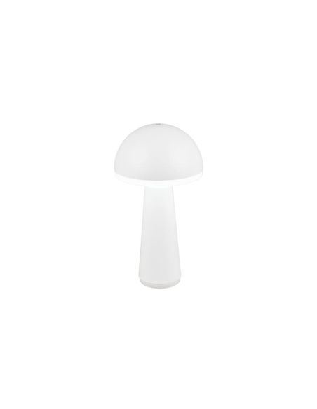Lámpara Sobremesa Estilo Seta LED FUNGO Batería USB-C Intensidad Regulable | LeonLeds