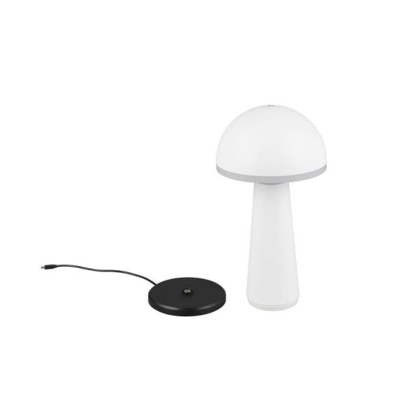 Lámpara Sobremesa Estilo Seta LED FUNGO Batería USB-C Intensidad Regulable | LeonLeds