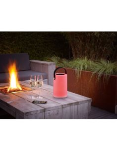 Lámpara de Sobremesa Exterior Con Asa GARCIA Carga Solar y Batería USB-C RGB | LeonLeds 2