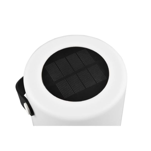 Lámpara de Sobremesa Exterior Con Asa GARCIA Carga Solar y Batería USB-C RGB | LeonLeds