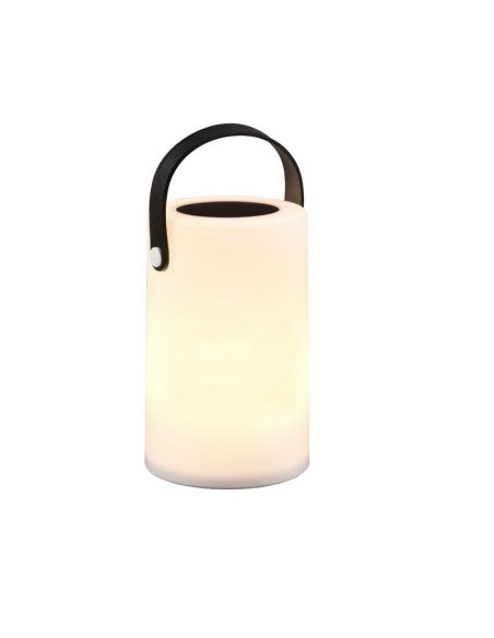 Lámpara de Sobremesa Exterior Con Asa GARCIA Carga Solar y Batería USB-C RGB | LeonLeds