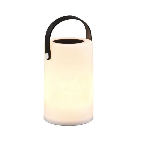 Lampe de table d'extérieur avec poignée GARCIA Charge solaire et batterie USB-C RGB | LéonLeds