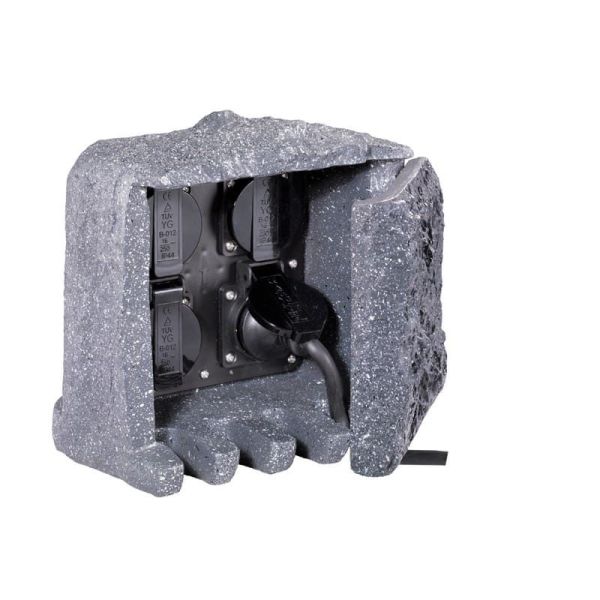 Toma de Corriente Jardín con 4 Enchufes GARDEN SOCKET Muy decorativa | LeonLeds