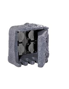 Toma de Corriente Jardín con 4 Enchufes GARDEN SOCKET Muy decorativa | LeonLeds 2