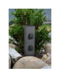 Toma de Corriente Estilo Baliza 2 Enchufes GARDEN SOCKET IP44 | LeonLeds