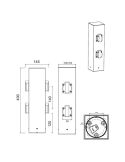 Toma de Corriente Estilo Baliza 2 Enchufes GARDEN SOCKET IP44 | LeonLeds