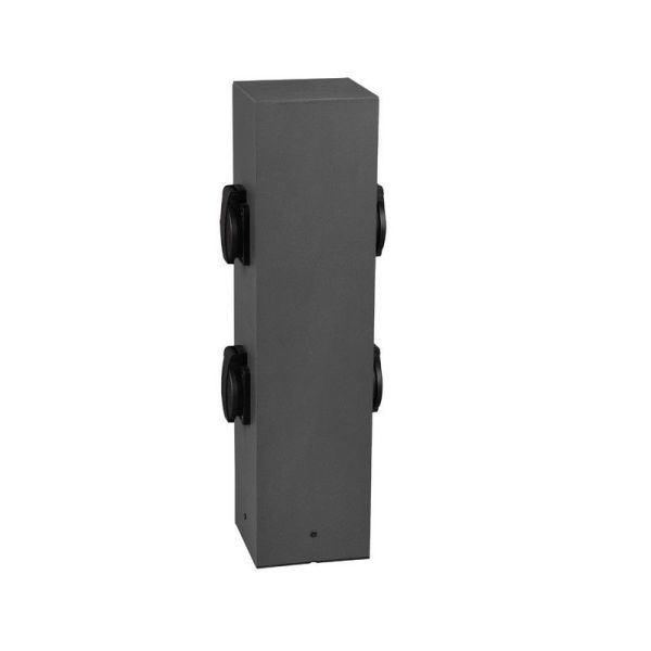 Toma de Corriente Estilo Baliza 2 Enchufes GARDEN SOCKET IP44 | LeonLeds