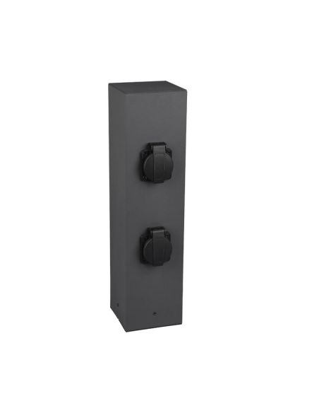 Toma de Corriente Estilo Baliza 2 Enchufes GARDEN SOCKET IP44 | LeonLeds