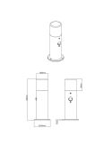 Baliza Exterior Con Detector de Movimiento HOOSIC 12cm | LeonLeds