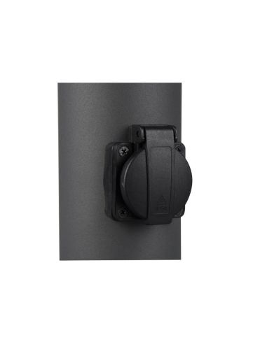 Baliza Exterior de Superficie 2 Tomas de Corriente HOOSIC 80cm | LeonLeds