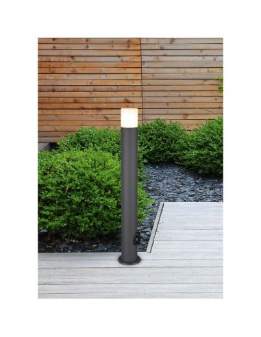 Baliza Exterior de Superficie 2 Tomas de Corriente HOOSIC 80cm | LeonLeds