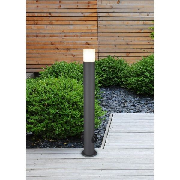 Baliza Exterior de Superficie 2 Tomas de Corriente HOOSIC 80cm | LeonLeds