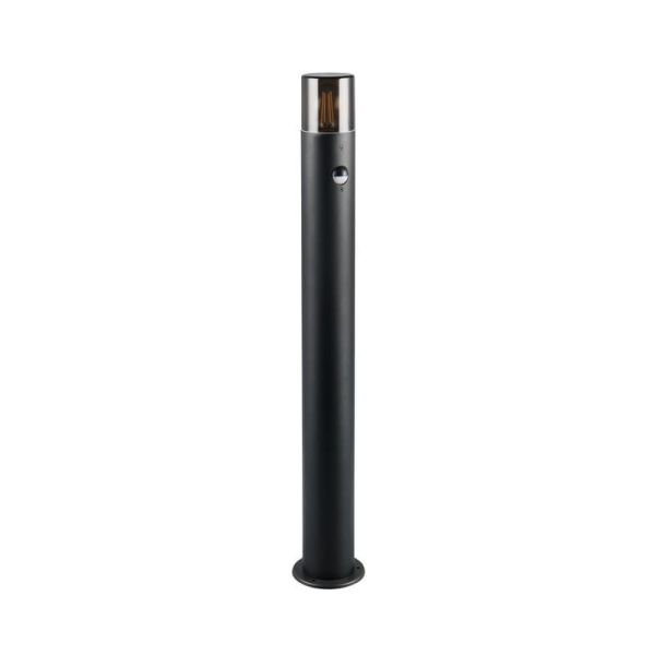 Baliza Exterior con Sensor de Movimiento HOOSIC 80cm Pantalla Ahumada Bombilla excl.1xE27 max.28W IP44 | LeonLeds