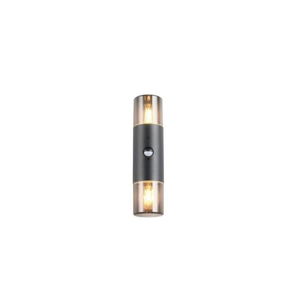 Aplique de Pared 2 Luces Exterior HOOSIC Sensor de Movimiento | LeonLeds