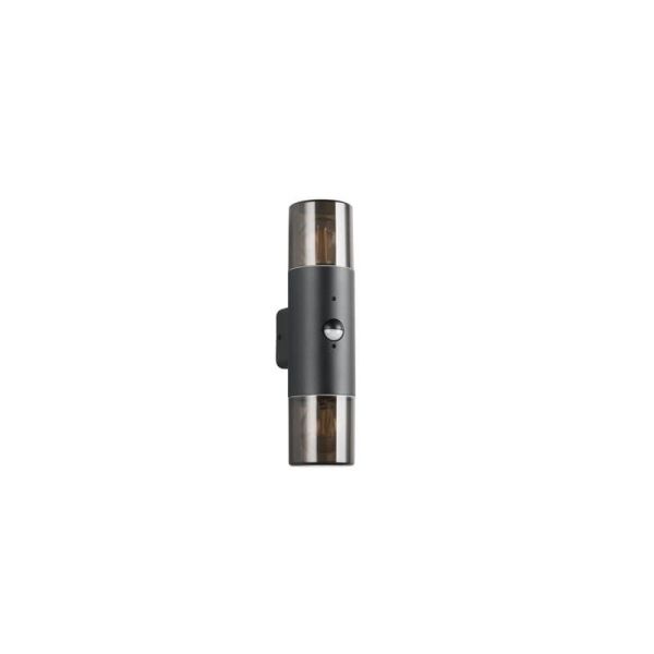 Aplique de Pared 2 Luces Exterior HOOSIC Sensor de Movimiento | LeonLeds