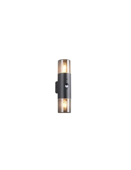 Aplique de Pared 2 Luces Exterior HOOSIC Sensor de Movimiento | LeonLeds