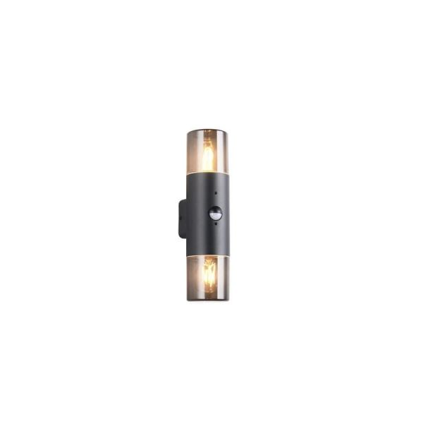 Aplique de Pared 2 Luces Exterior HOOSIC Sensor de Movimiento | LeonLeds