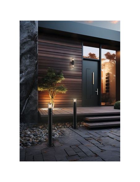 Sensor de movimento de luz de parede externa HOOSIC com 2 luzes | LeonLeds