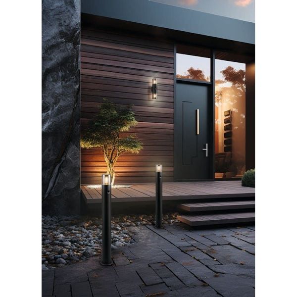 Aplique de Pared 2 Luces Exterior HOOSIC Sensor de Movimiento | LeonLeds