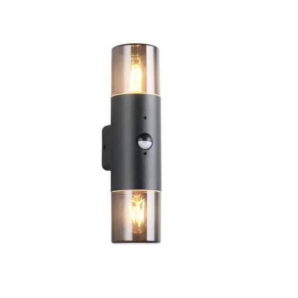 Aplique de Pared 2 Luces Exterior HOOSIC Sensor de Movimiento | LeonLeds