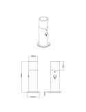 Baliza para Exterior Detector Movimiento HOOSIC | LeonLeds