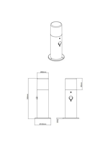 Baliza para Exterior Detector Movimiento HOOSIC | LeonLeds