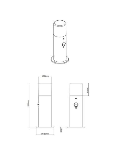 Aplique de pared Sensor de Movimiento HOOSIC  | LeonLeds