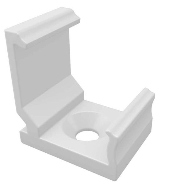 Clip ABS blanc pour fixer les profils...