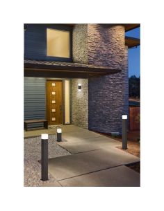 Baliza LED Exterior HUDSON 80cm 1xE14 3,5W 320lm 3000K IP44 | LeonLeds 2
