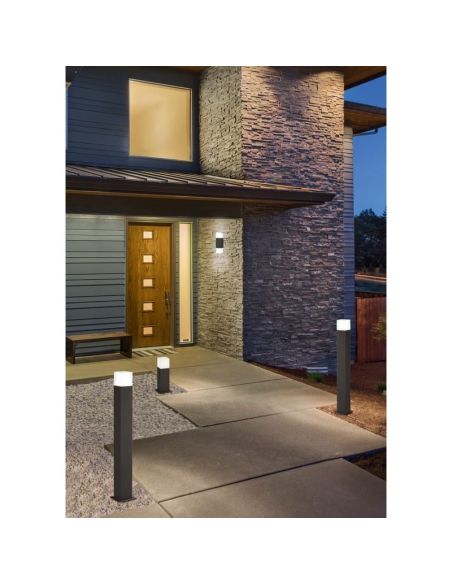 Baliza LED Exterior HUDSON 80cm 1xE14 3,5W 320lm 3000K IP44 | LeonLeds