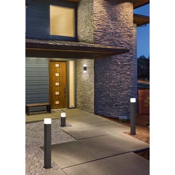 Baliza LED Exterior HUDSON 80cm 1xE14 3,5W 320lm 3000K IP44 | LeonLeds