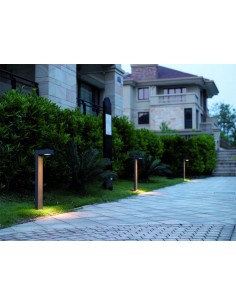 Baliza Exterior LED Guiu IP54 GX53 para Bombilla LED T2 de Dopo Antracita | LeonLeds 2