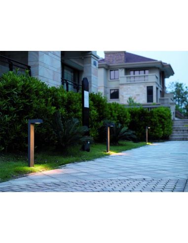 Baliza Exterior LED Guiu IP54 GX53 para Bombilla LED T2 de Dopo Antracita | LeonLeds