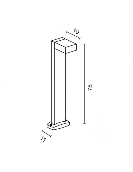 Baliza Exterior LED Guiu IP54 GX53 para Bombilla LED T2 de Dopo Antracita | LeonLeds