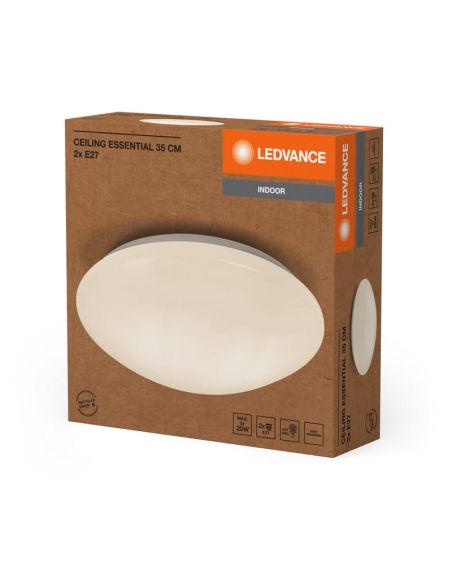 Plafón de Techo Gama ESSENTIAL Ø35CM Fuente de luz excl.2xE27 IP20 | LeonLeds