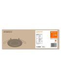 Foco SPOT Gama ESSENTIAL 3X2.6W 2700K GU10 (Set 3 unidades) IP20 Níquel | LeonLeds