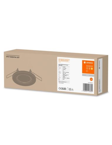 Foco SPOT Gama ESSENTIAL 3X2.6W 2700K GU10 (Set 3 unidades) IP20 Níquel | LeonLeds