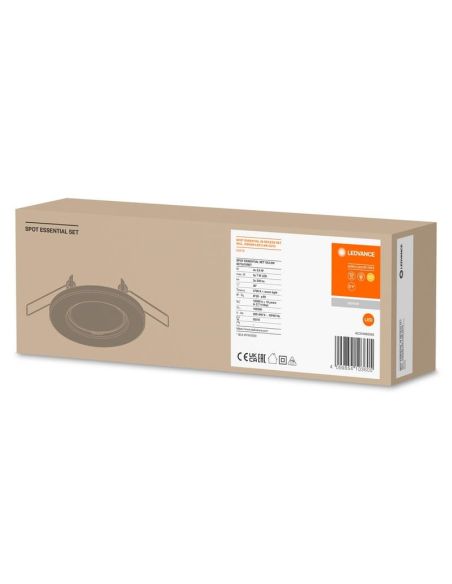 Foco SPOT Gama ESSENTIAL 3X2.6W 2700K GU10 (Conjunto de 3 unidades) IP20 Níquel | LeonLeds