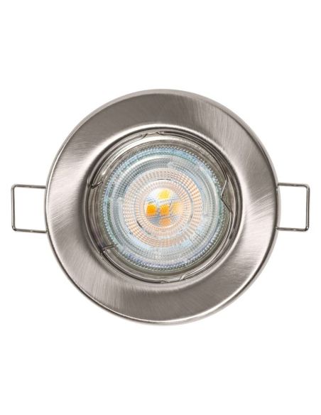 Foco SPOT Gama ESSENTIAL 3X2.6W 2700K GU10 (Set 3 unidades) IP20 Níquel | LeonLeds