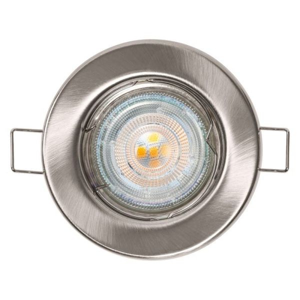Foco SPOT Gama ESSENTIAL 3X2.6W 2700K GU10 (Set 3 unidades) IP20 Níquel | LeonLeds