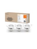 Foco SPOT Gama ESSENTIAL 3X2.6W 2700K GU10 (Conjunto de 3 unidades) IP20 Branco | LeonLeds