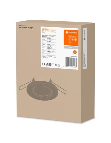 Spot SPOT Gamme ESSENTIAL 5X2,6W 2700K GU10 (Lot de 5 unités) IP20 Nickel | LéonLeds