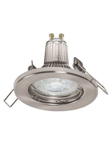 Foco SPOT Gama ESSENTIAL 5X2.6W 2700K GU10 (Set 5 unidades) IP20 Níquel | LeonLeds