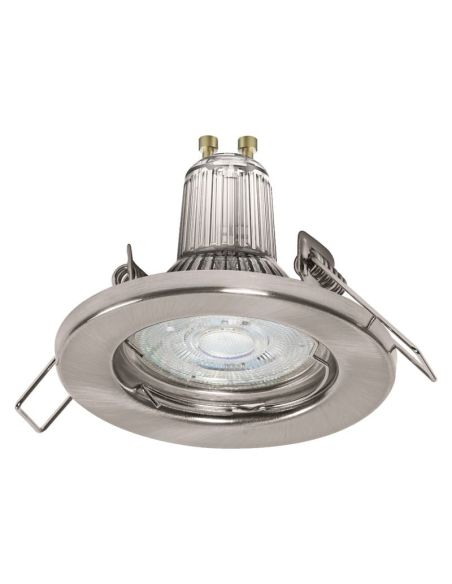 Foco SPOT Gama ESSENTIAL 5X2.6W 2700K GU10 (Set 5 unidades) IP20 Níquel | LeonLeds