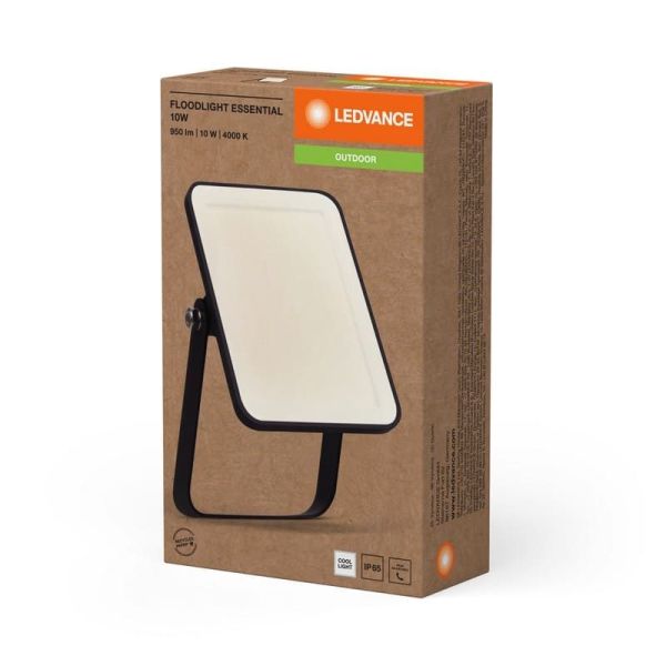 Projetor LED Preto 10W Faixa ESSENCIAL 3000K/4000k/6500K IP65 para Exterior | LeonLeds