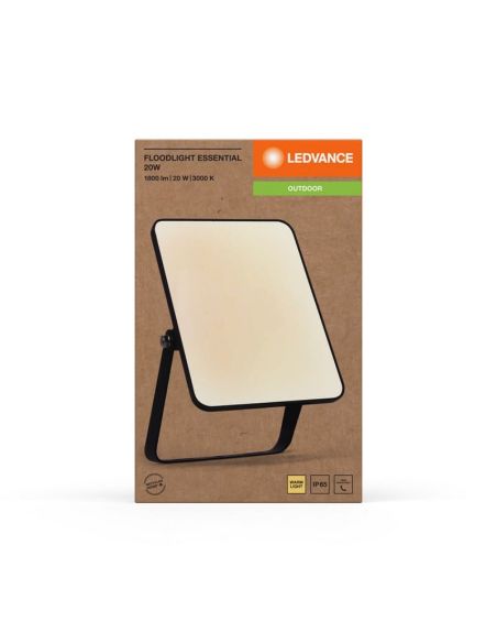 Projecteur LED Extérieur 20W Noir Gamme ESSENTIELLE 3000K/4000k/6500K IP65 | LéonLeds