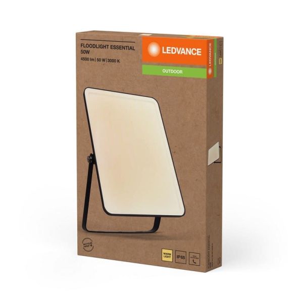 Proyector LED 50W Negro Gama ESSENTIAL 3000K/4000k/6500K IP65 para exterior | LeonLeds