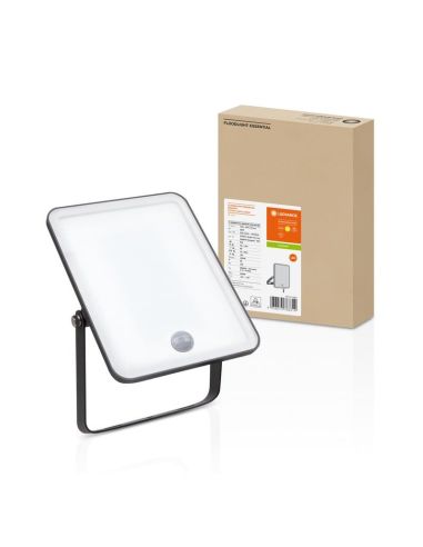 Projecteur LED extérieur avec capteur 30W Noir Gamme ESSENTIELLE 3000K/4000k/6500K IP65 | LéonLeds