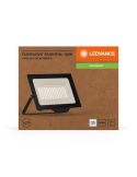 Projetor LED Exterior 100W Preto Muito Potente 10.000lm Gama ESSENCIAL 4000K IP65 | LeonLeds